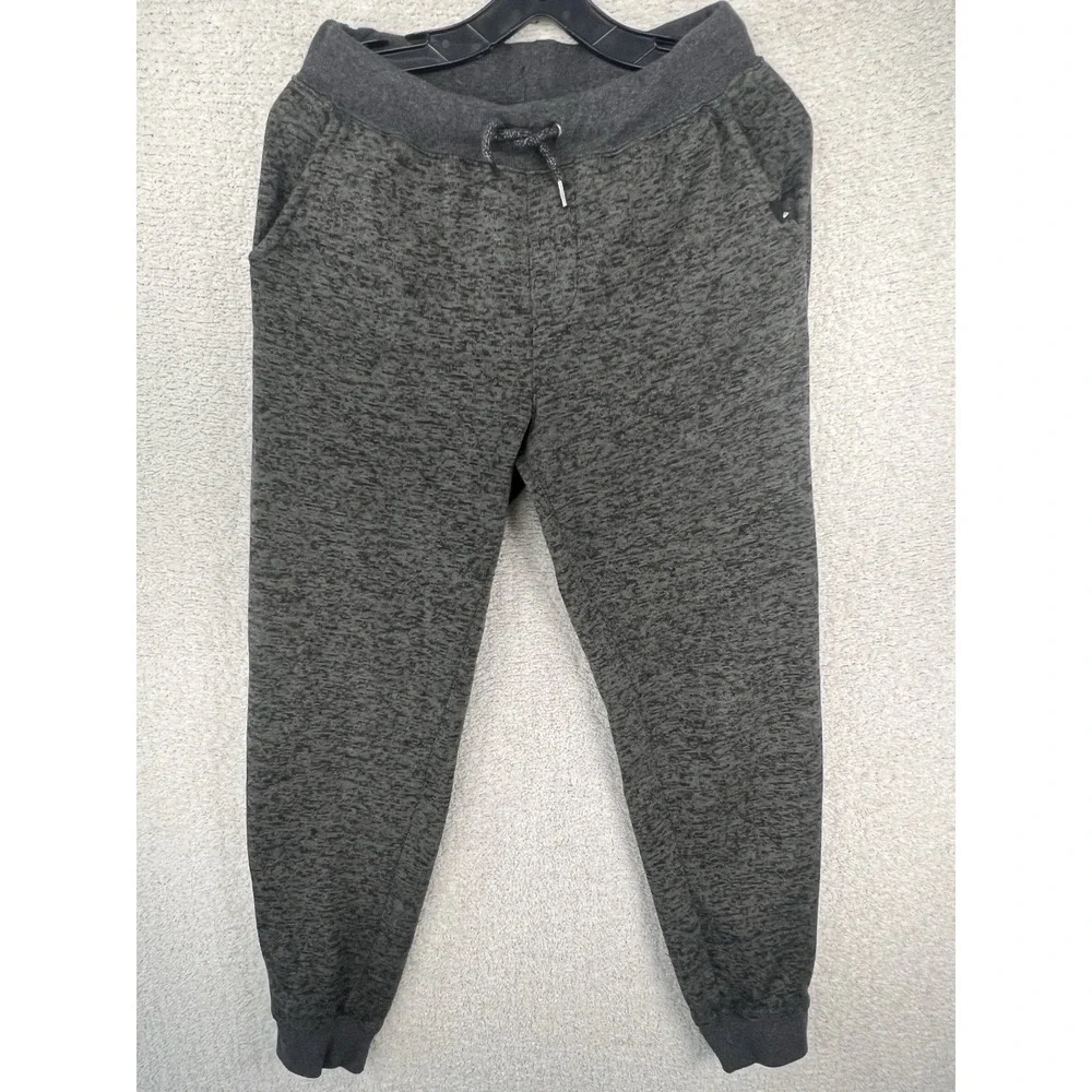 Quiksilver Keller Jogger Pants Mens M Gray Heather Knit Fleece Sweatpants Surf